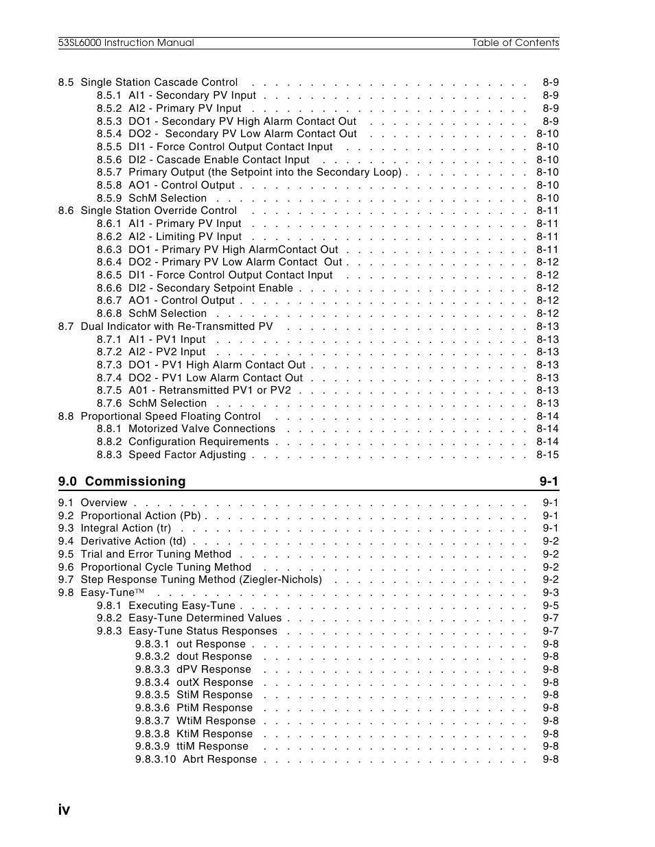 Micromod Micro-DCI: 53SL6000 Single Loop Controller User Manual | Page 6 / 138