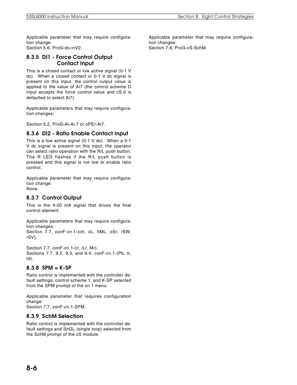 Micromod Micro-DCI: 53SL6000 Single Loop Controller User Manual | Page 93 / 138