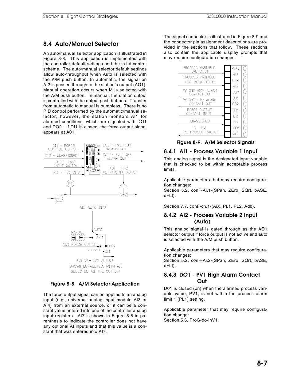 4 auto/manual selector | Micromod Micro-DCI: 53SL6000 Single Loop Controller User Manual | Page 94 / 138