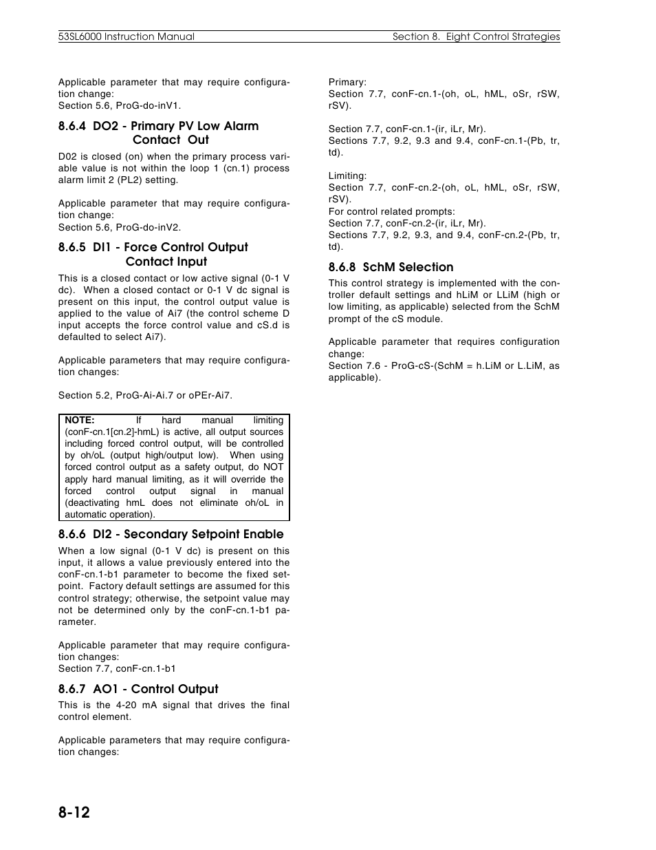 Micromod Micro-DCI: 53SL6000 Single Loop Controller User Manual | Page 99 / 138