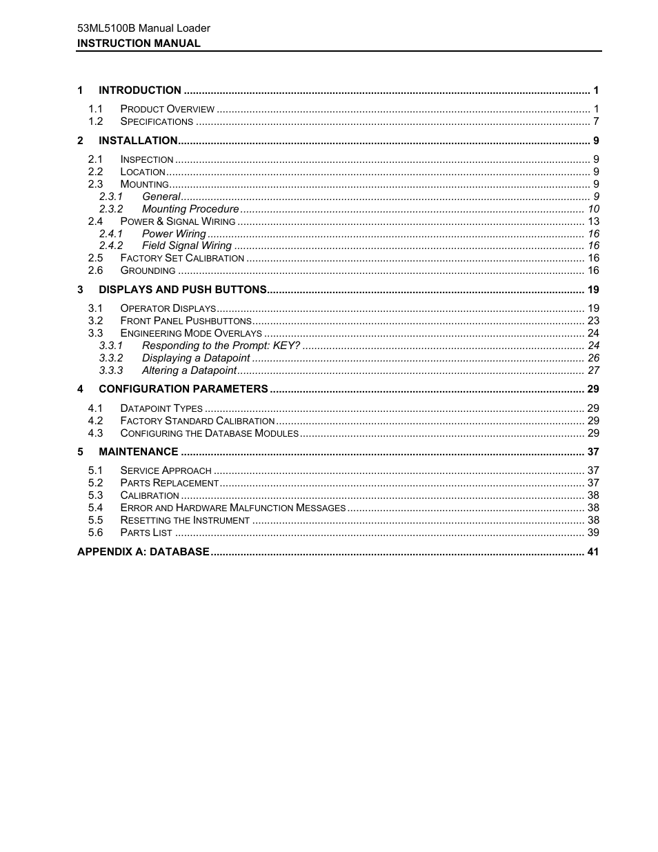 Micromod Micro-DCI: 53ML5100 Manual Loader User Manual | Page 3 / 49