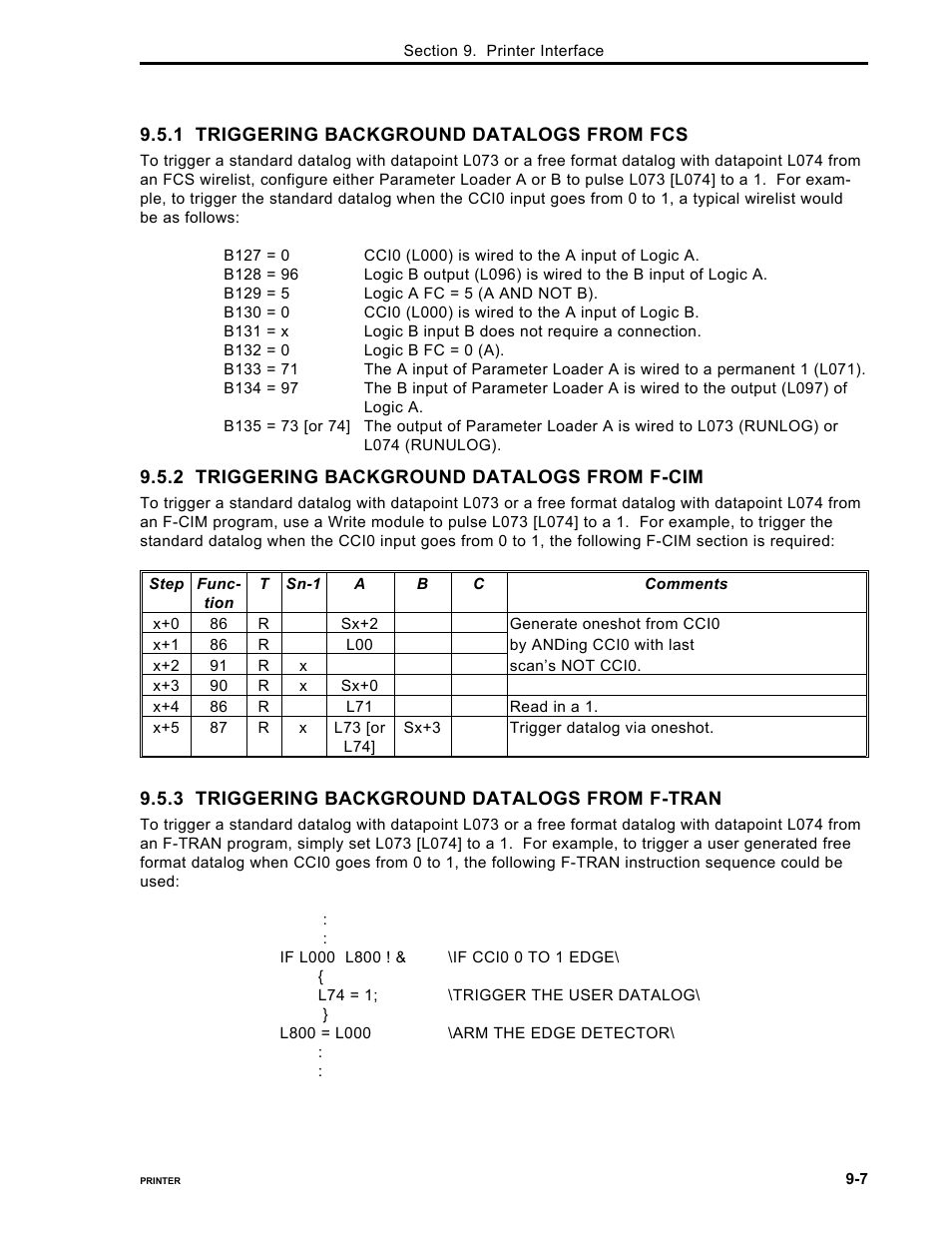 Micromod Micro-DCI: 53MC5000 PLC AND PRINTER INTERFACES User Manual | Page 107 / 124