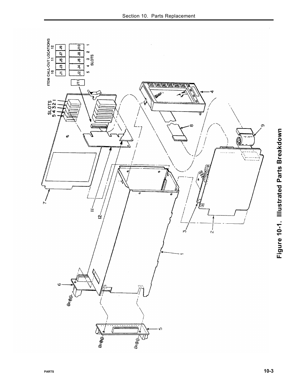 Figure 10-1. illustrated parts breakdown | Micromod Micro-DCI: 53MC5000 PLC AND PRINTER INTERFACES User Manual | Page 117 / 124