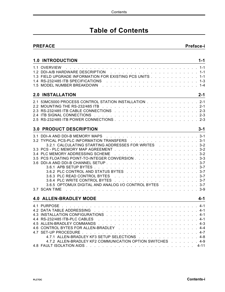 Micromod Micro-DCI: 53MC5000 PLC AND PRINTER INTERFACES User Manual | Page 3 / 124