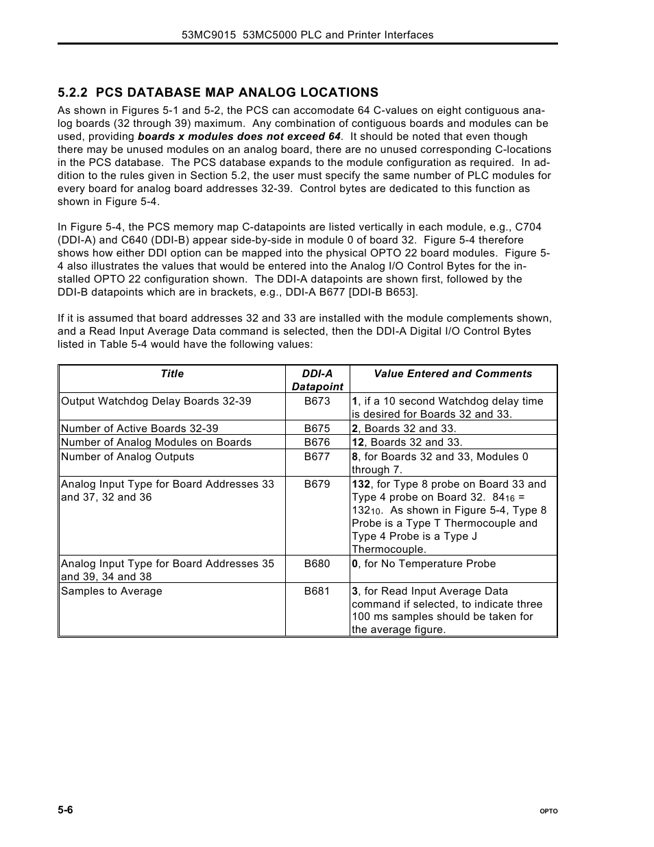 Micromod Micro-DCI: 53MC5000 PLC AND PRINTER INTERFACES User Manual | Page 52 / 124