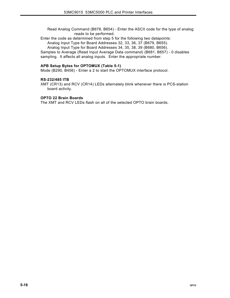 Micromod Micro-DCI: 53MC5000 PLC AND PRINTER INTERFACES User Manual | Page 62 / 124
