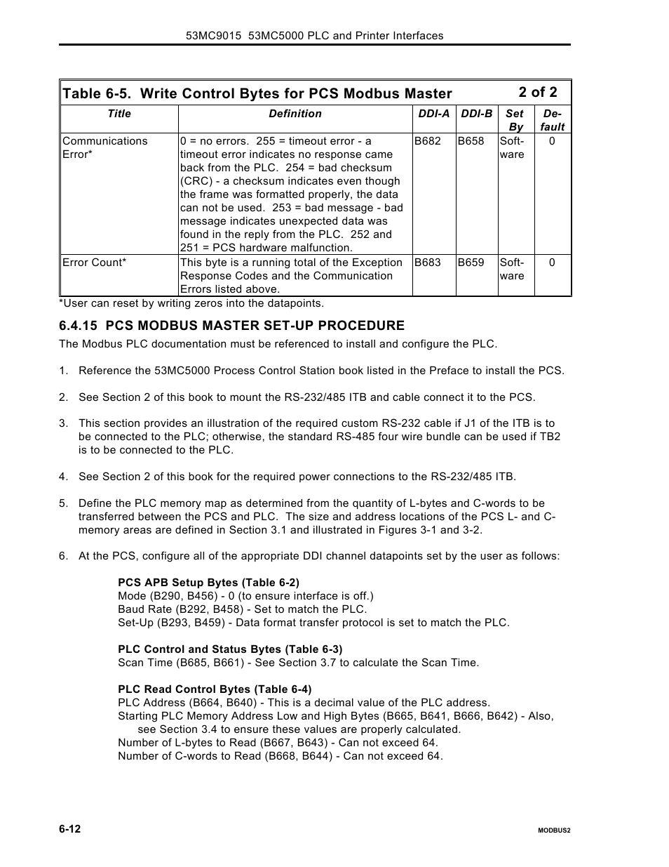 2 of 2 | Micromod Micro-DCI: 53MC5000 PLC AND PRINTER INTERFACES User Manual | Page 76 / 124