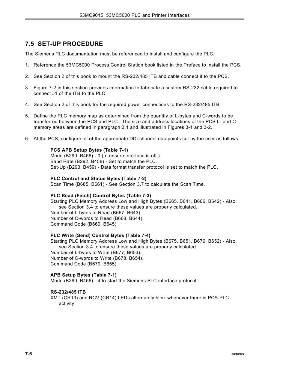 5 set-up procedure | Micromod Micro-DCI: 53MC5000 PLC AND PRINTER INTERFACES User Manual | Page 90 / 124