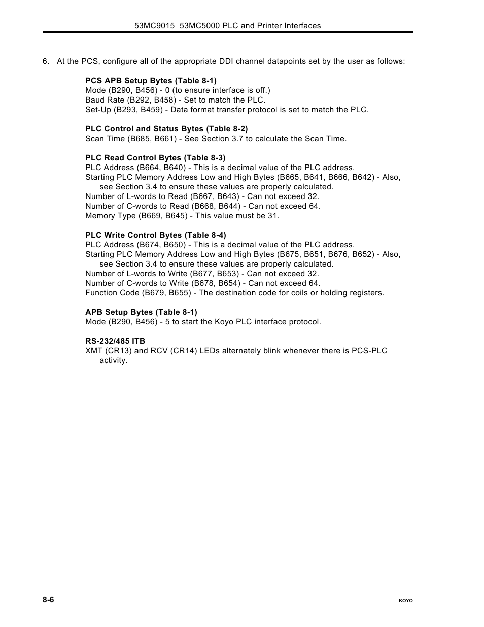Micromod Micro-DCI: 53MC5000 PLC AND PRINTER INTERFACES User Manual | Page 98 / 124