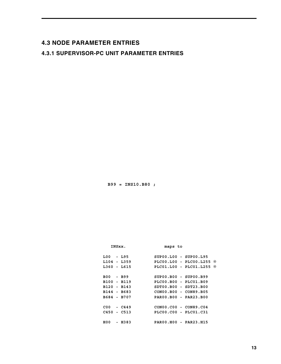 3 node parameter entries | Micromod Micro-DCI: 53MC5000 MicroLink User Manual | Page 15 / 33
