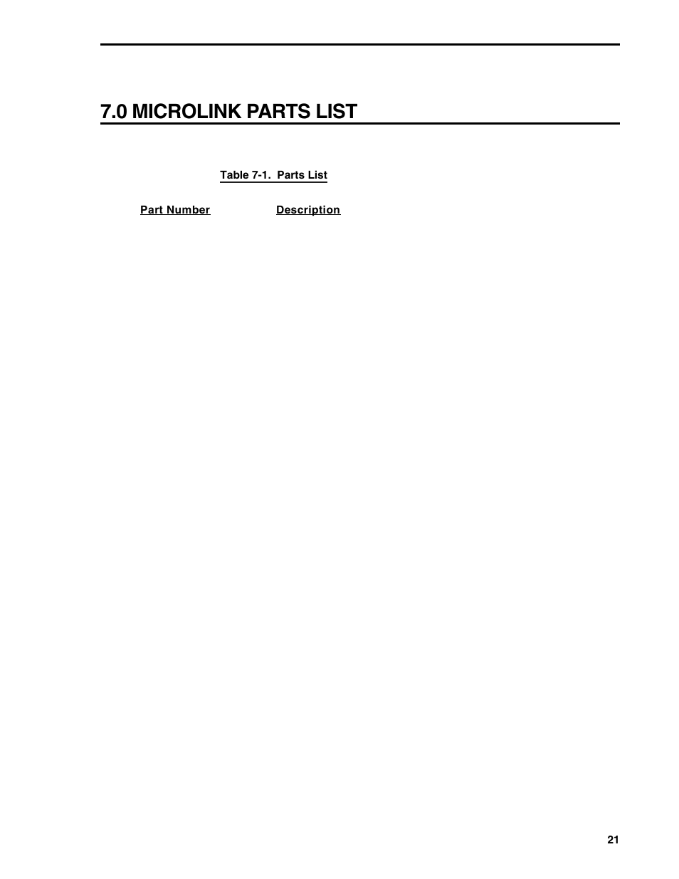0 microlink parts list | Micromod Micro-DCI: 53MC5000 MicroLink User Manual | Page 21 / 33