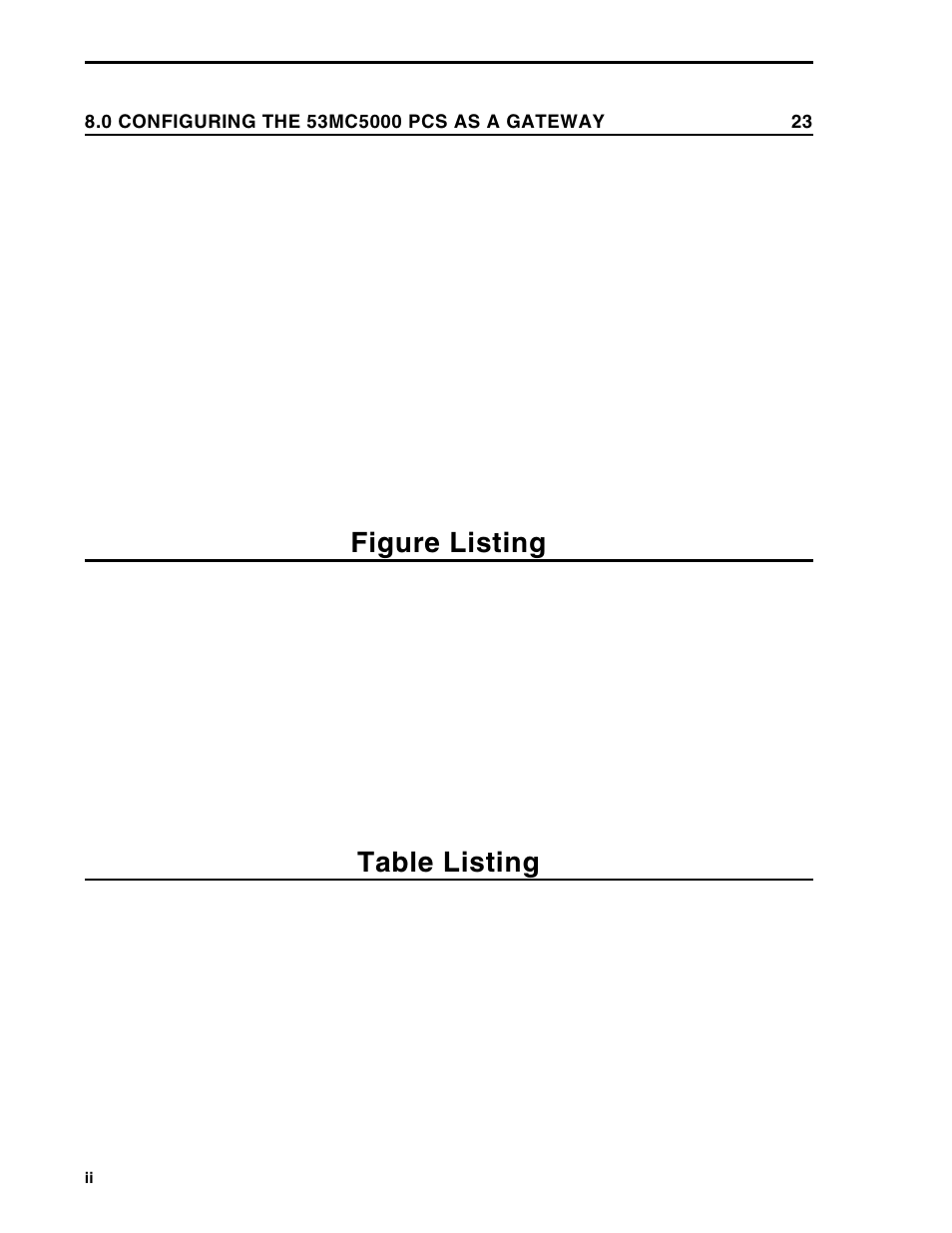 Figure listing, Table listing | Micromod Micro-DCI: 53MC5000 MicroLink User Manual | Page 4 / 33