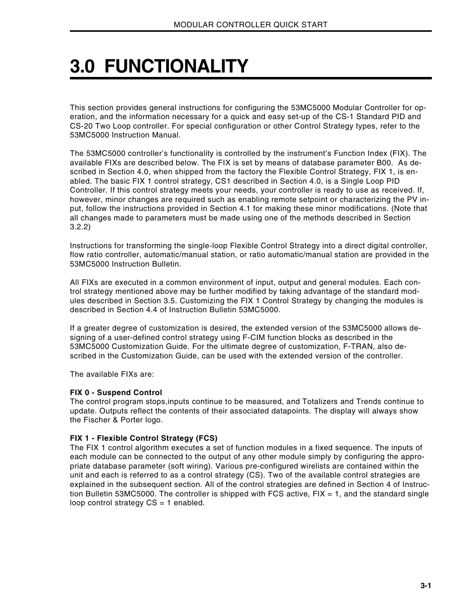 0 functionality | Micromod Micro-DCI: 53MC5000 Multi-Loop Process Controller Installation User Manual | Page 26 / 99
