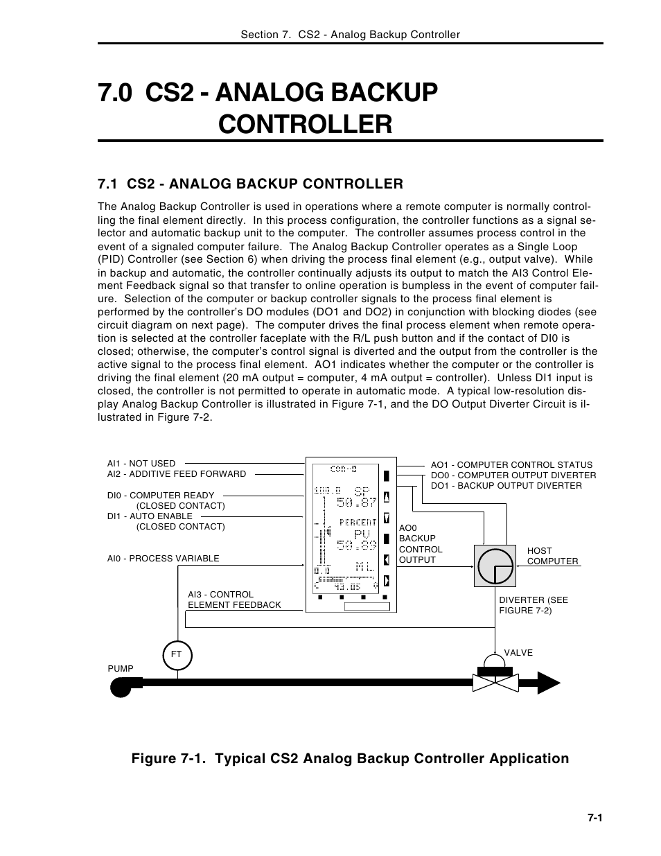 0 cs2 - analog backup controller, 1 cs2 - analog backup controller | Micromod Micro-DCI: 53MC5000 Multi-Loop Process Controller Instruction Manual User Manual | Page 196 / 406