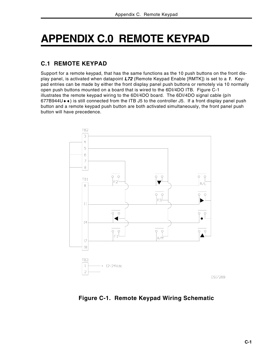 Appendix c.0 remote keypad | Micromod Micro-DCI: 53MC5000 Multi-Loop Process Controller Instruction Manual User Manual | Page 350 / 406