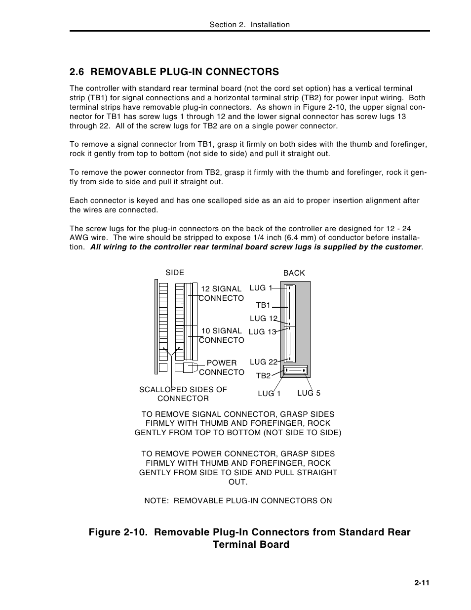 6 removable plug-in connectors | Micromod Micro-DCI: 53MC5000 Multi-Loop Process Controller Instruction Manual User Manual | Page 50 / 406