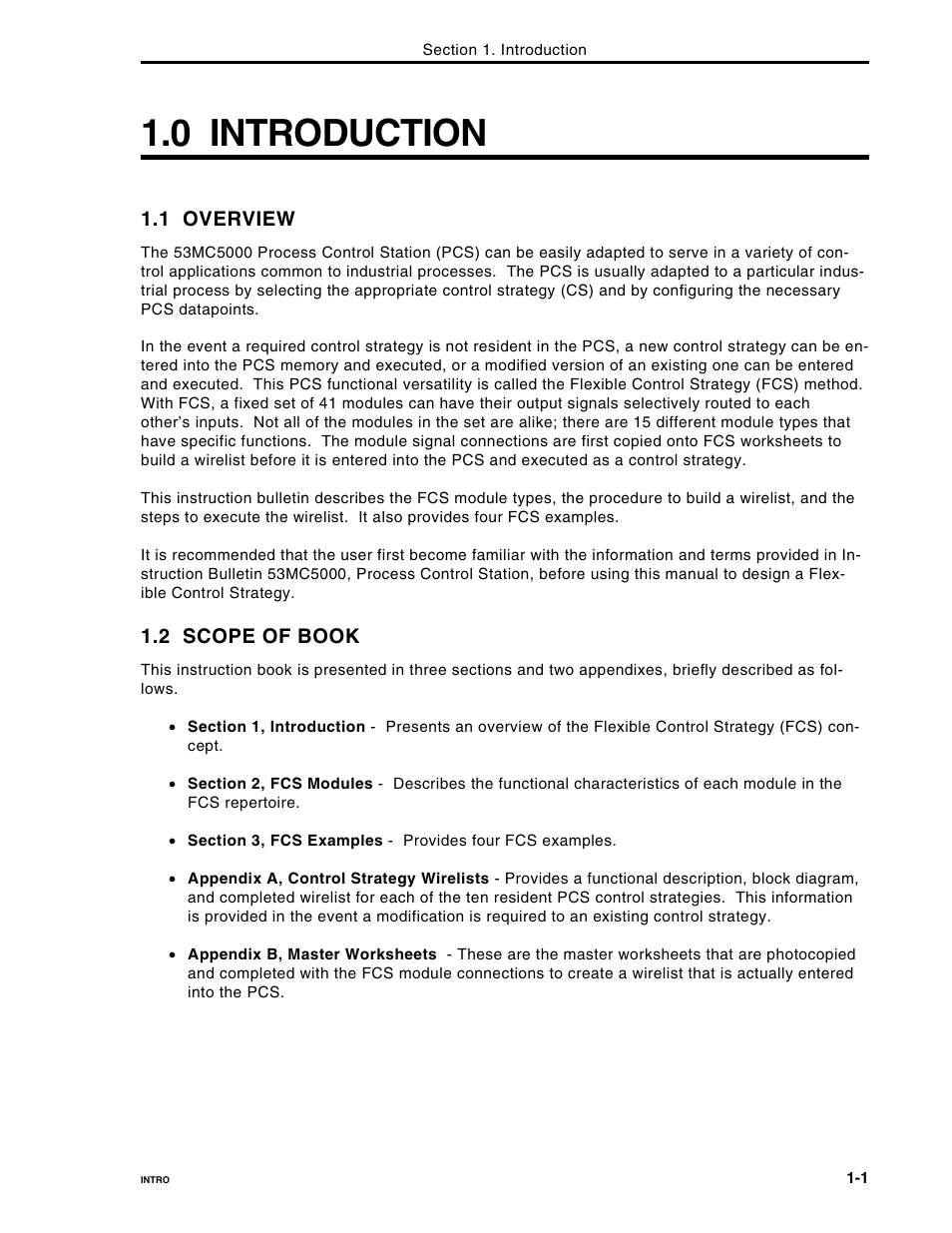 0 introduction, 1 overview, 2 scope of book | Micromod Micro-DCI: 53MC5000 Multi-Loop Process Controller FLEXIBLE CONTROL STRATEGIES User Manual | Page 7 / 201