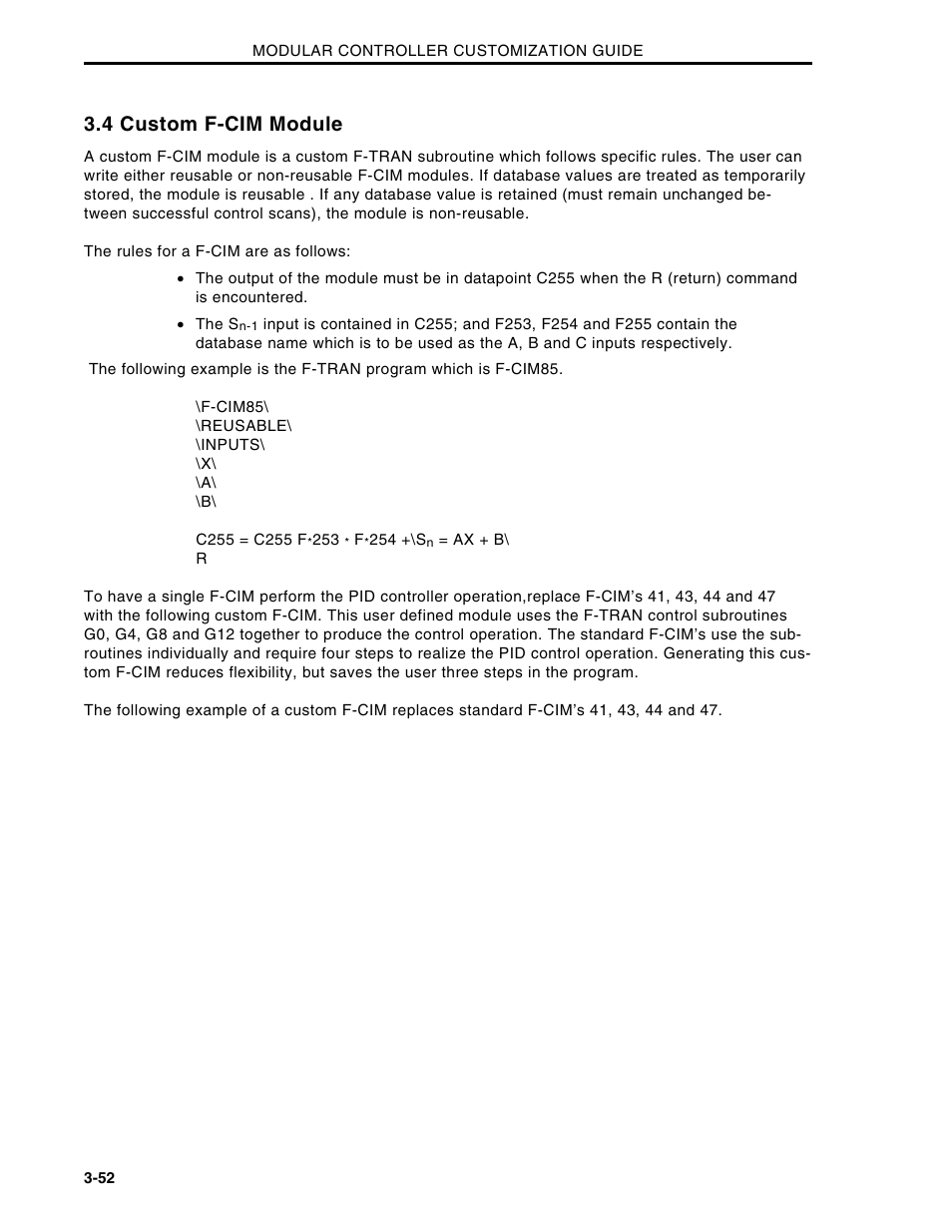 4 custom f-cim module | Micromod Micro-DCI: 53MC5000 Multi-Loop Process Controller CUSTOMIZATION GUIDE User Manual | Page 104 / 123