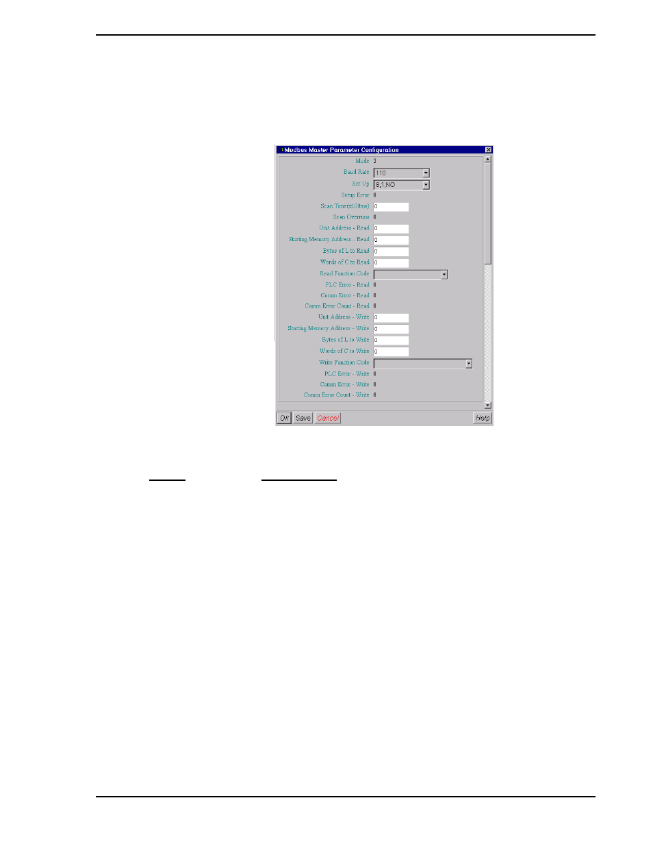 3 modbus master parameter configuration, Figure 7-29. modbus master configuration window | Micromod Micro-DCI: 53MT6000 Micro-Tools User Manual | Page 103 / 144