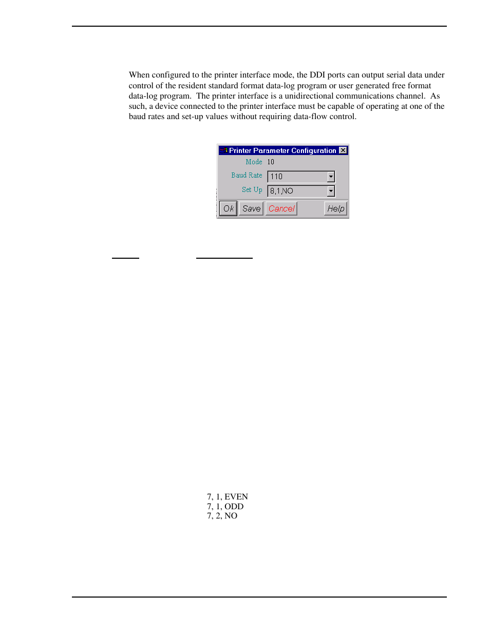 8 printer parameter configuration | Micromod Micro-DCI: 53MT6000 Micro-Tools User Manual | Page 119 / 144