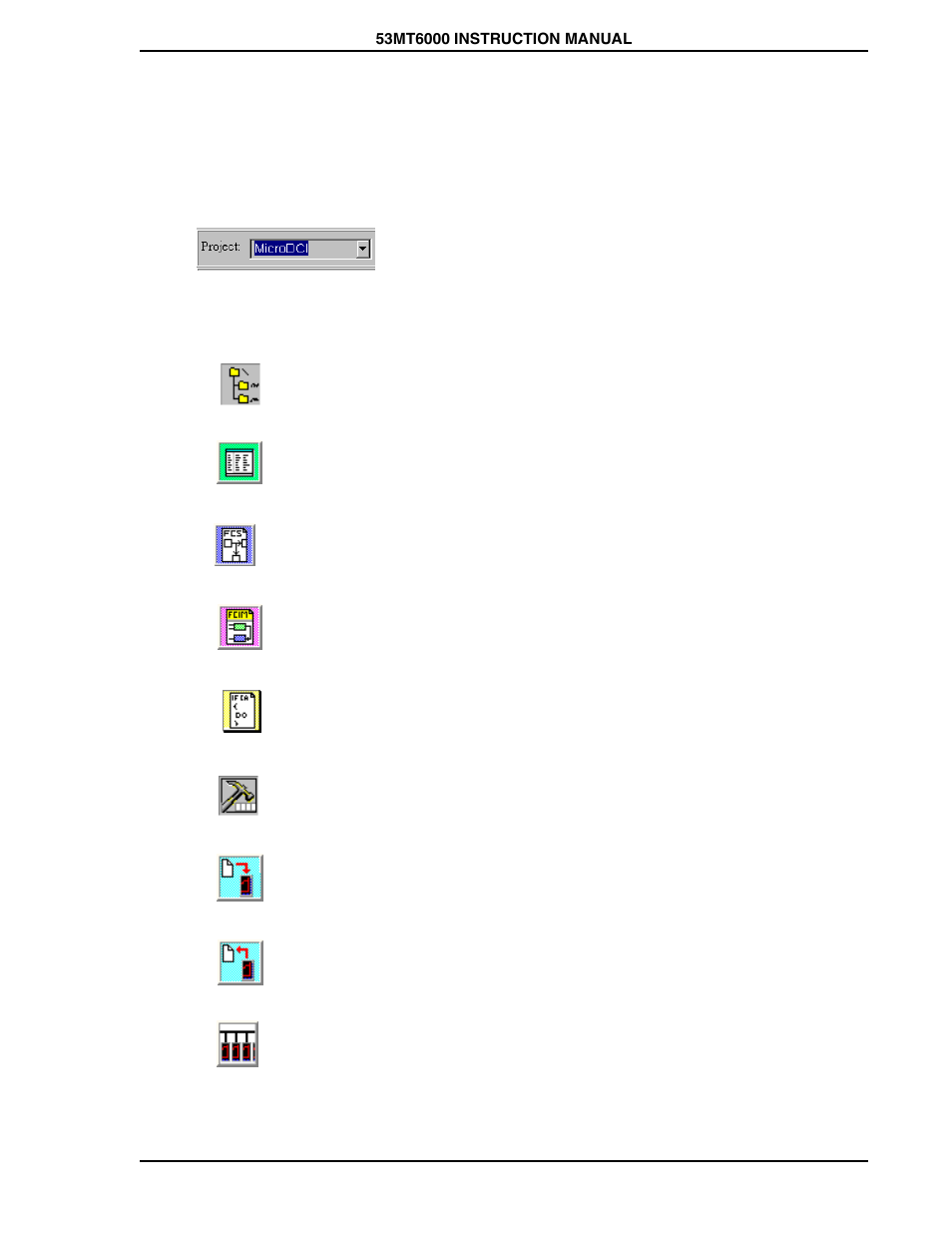 3 toolbars, 1 project toolbar | Micromod Micro-DCI: 53MT6000 Micro-Tools User Manual | Page 39 / 144