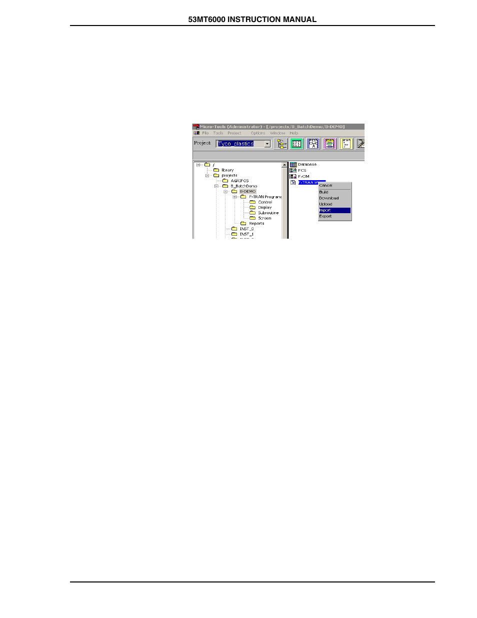 3 importing the f-tran image only, Figure 6-13. iimporting the f-tran image only | Micromod Micro-DCI: 53MT6000 Micro-Tools User Manual | Page 51 / 144