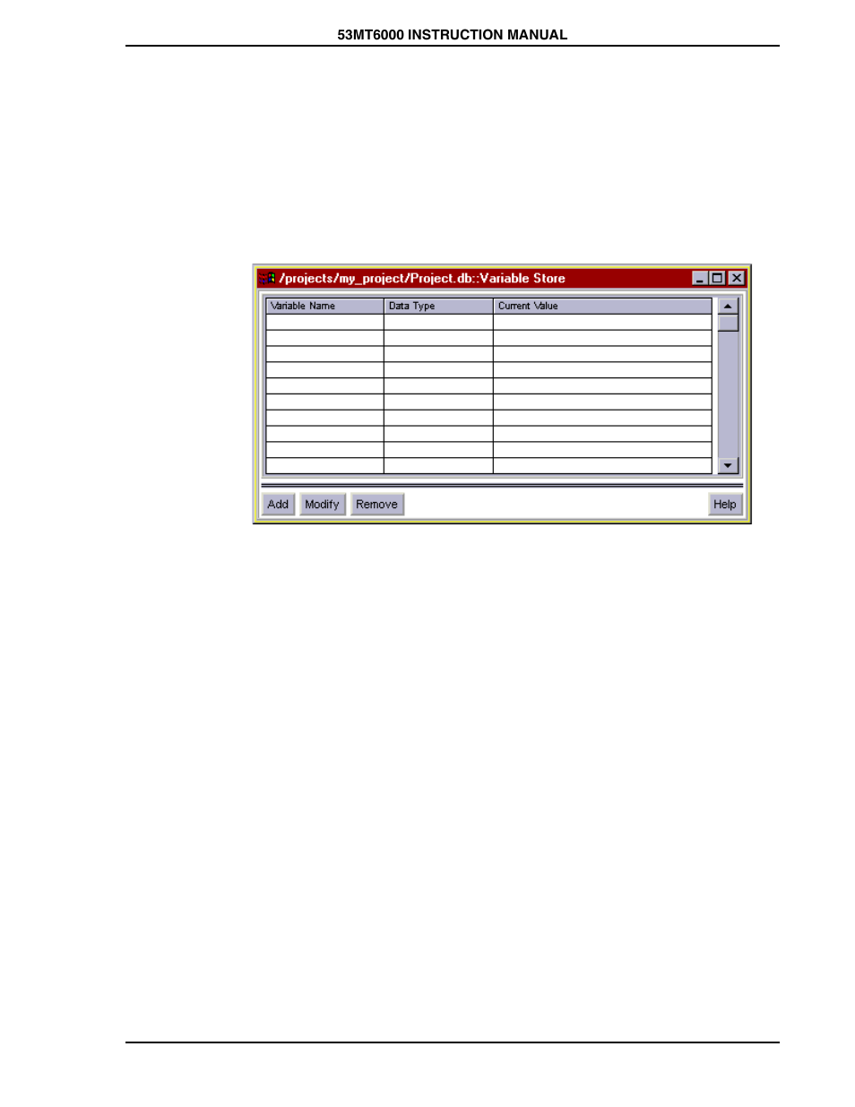 5 project variables, Figure 6-15. variable store assignment window | Micromod Micro-DCI: 53MT6000 Micro-Tools User Manual | Page 53 / 144