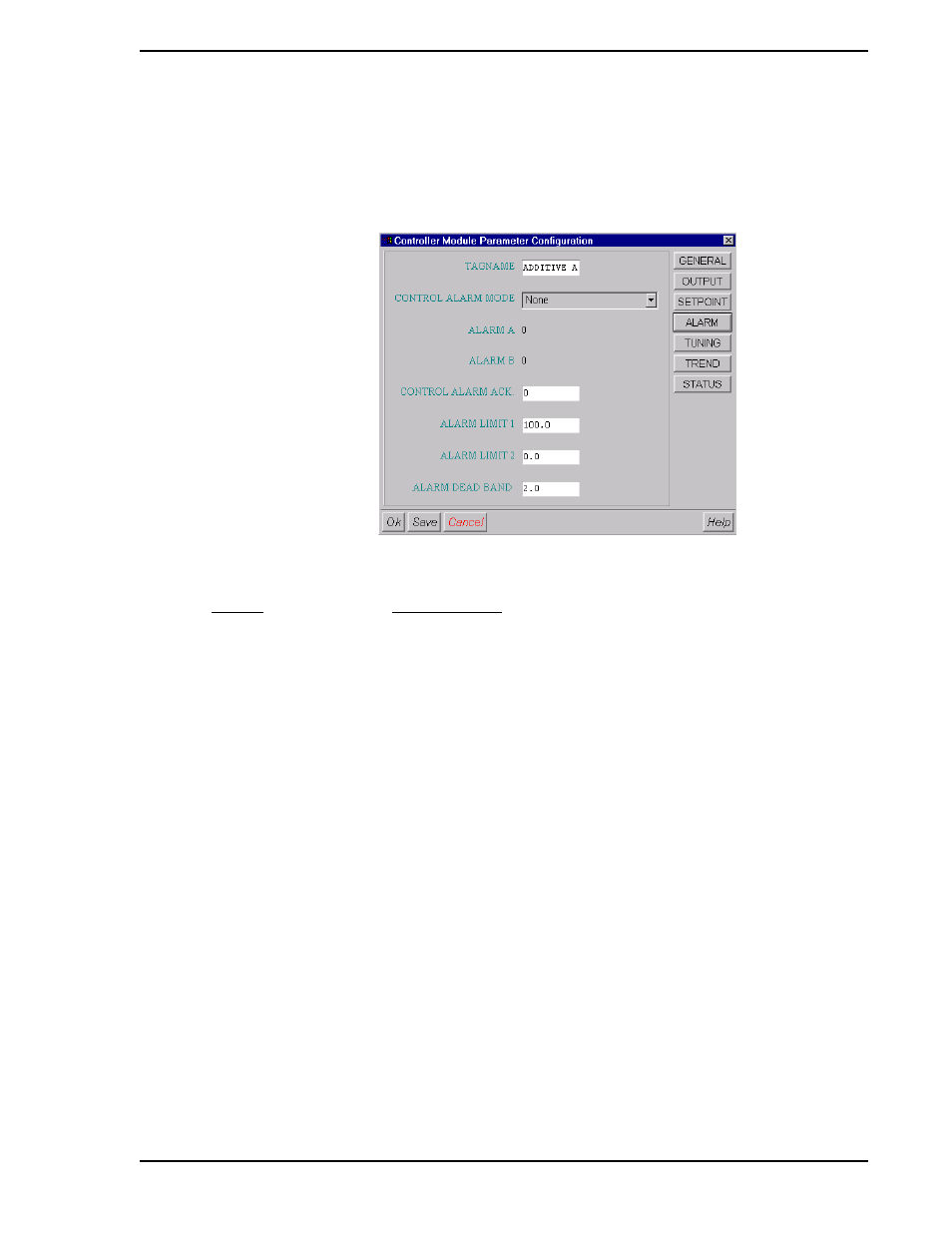 4 alarm configurable parameters, Figure 7-13. alarm parameter configuration window | Micromod Micro-DCI: 53MT6000 Micro-Tools User Manual | Page 75 / 144