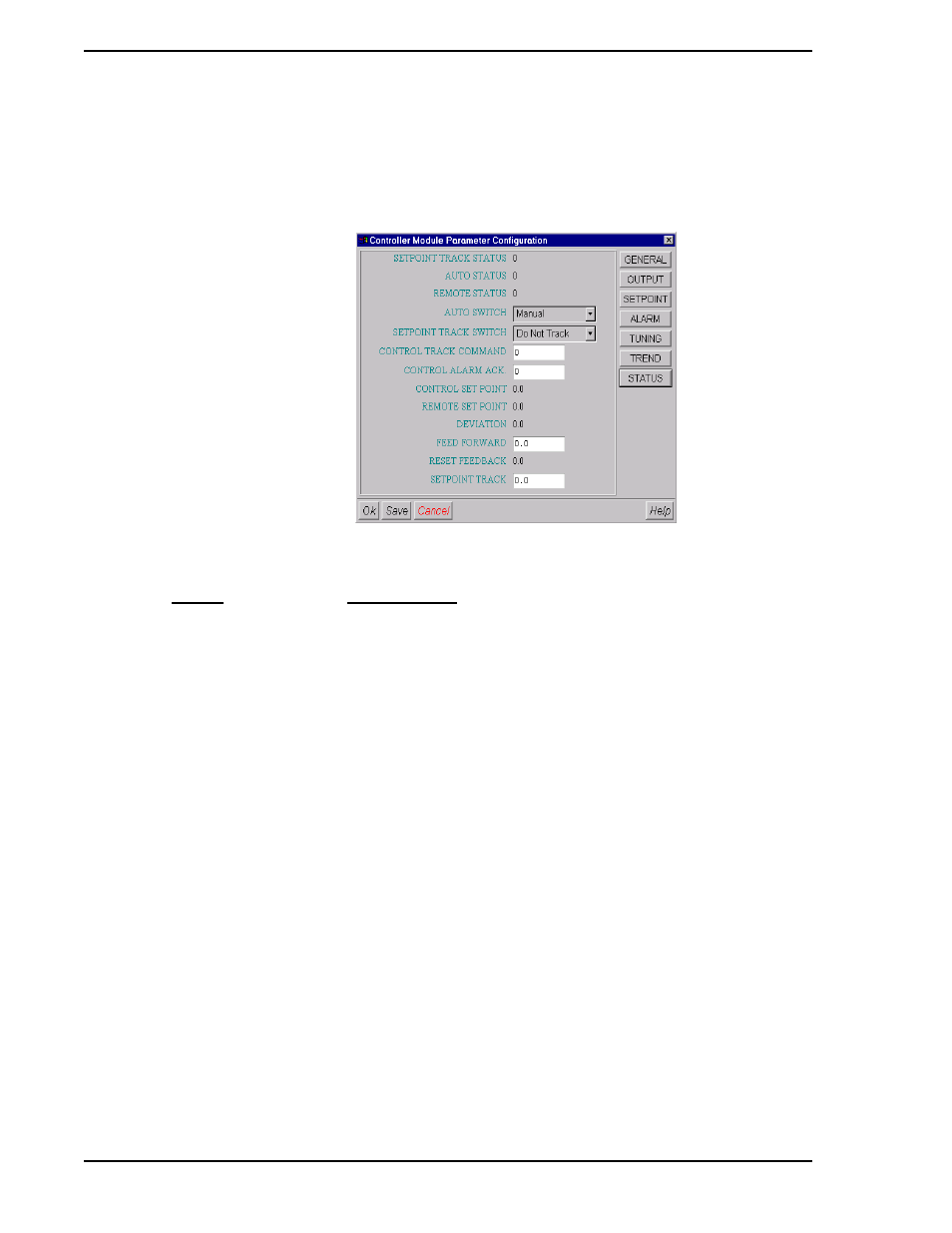 7 status configurable parameters, Figure 7-16. status parameter configuration window | Micromod Micro-DCI: 53MT6000 Micro-Tools User Manual | Page 78 / 144