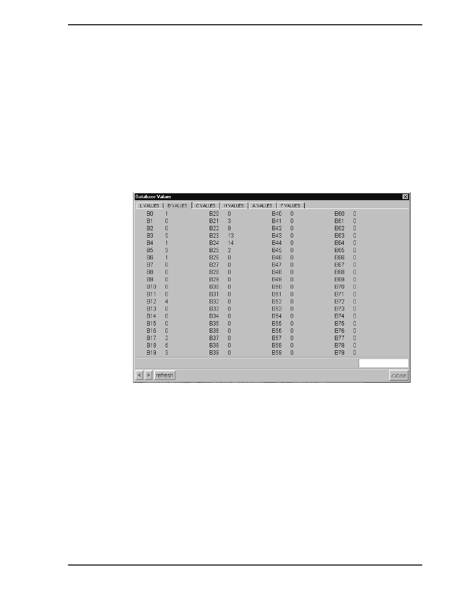 14 data tables menu, 1 viewing and changing database points, Figure 7-23. data tables display | Is described in, Section 7.4.14 | Micromod Micro-DCI: 53MT6000 Micro-Tools User Manual | Page 91 / 144