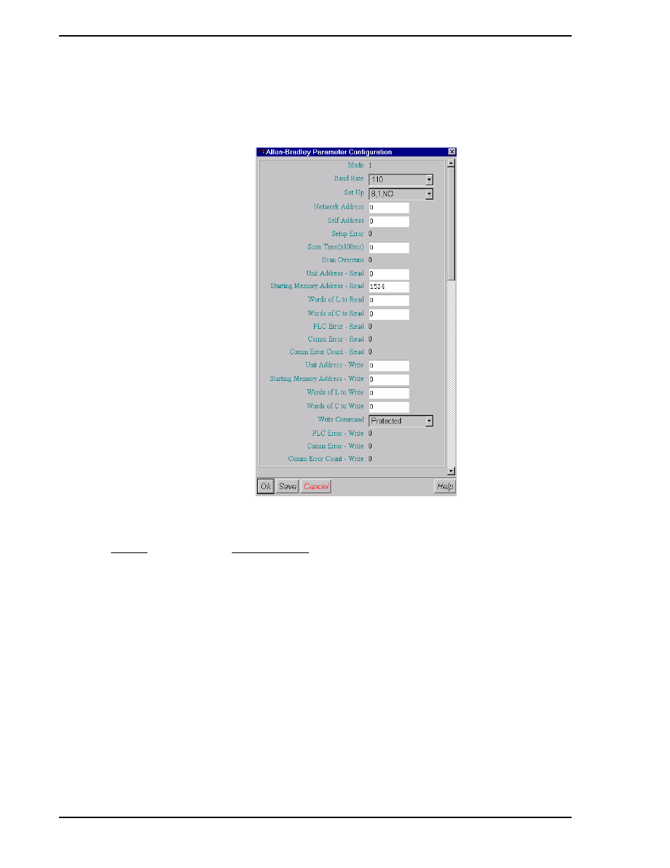 1 allen bradley parameter configuration, Figure 7-27. allen bradley configuration window | Micromod Micro-DCI: 53MT6000 Micro-Tools User Manual | Page 94 / 144