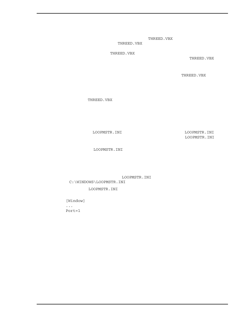1 threed.vbx display problems, 4 com port selection, Section 7.3.1, threed.vbx display | Problems | Micromod Micro-DCI: 53HC2600 LoopMaster SL6000 CONFIGURATION TOOLKIT User Manual | Page 65 / 94