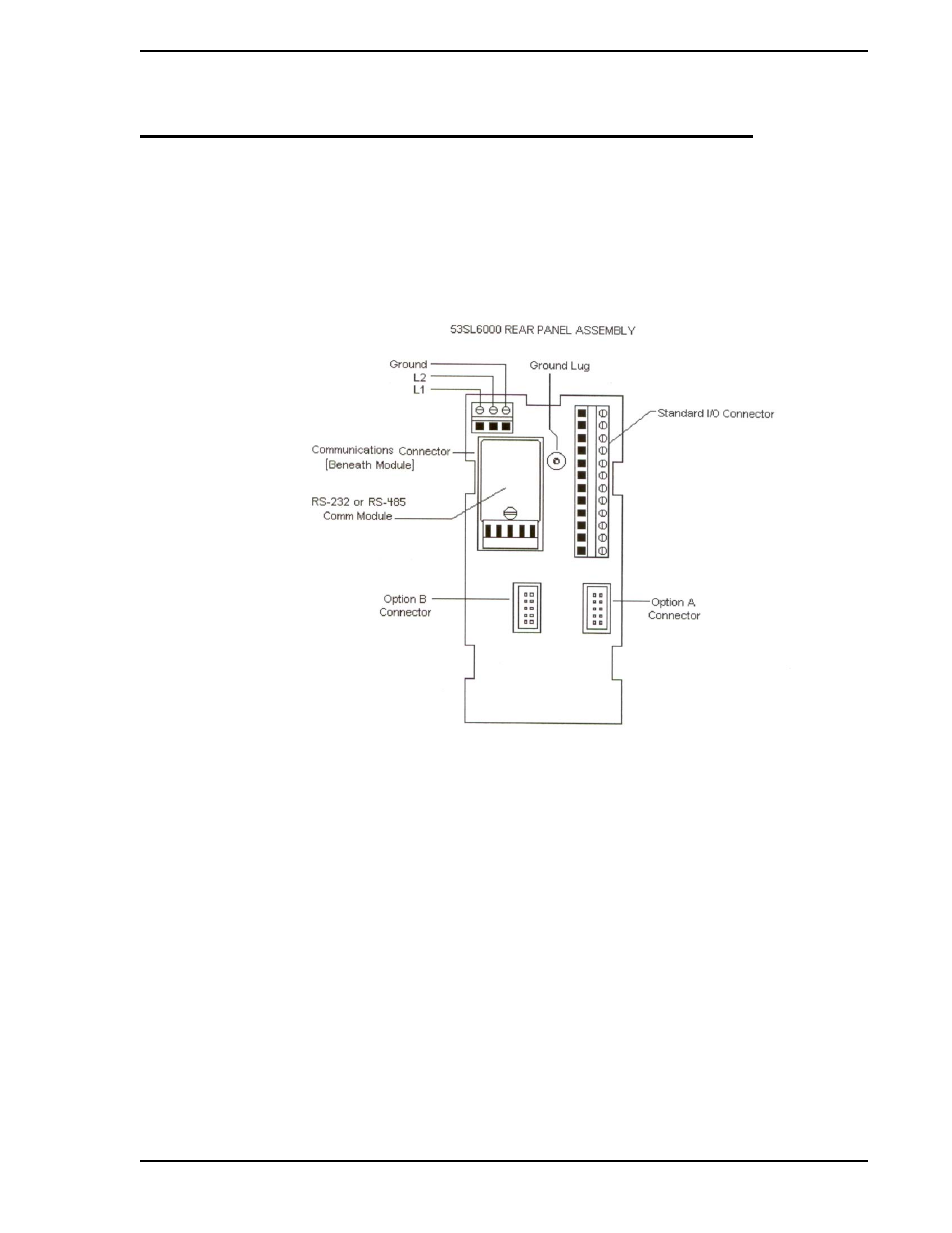 0 micro-mite controller options, 1 connecting the option modules, 2 communications module | 3 2di/2do option module, 0 - micro-mite controller options, Figure 8-1. micro-mite controller connectors | Micromod Micro-DCI: 53HC2600 LoopMaster SL6000 CONFIGURATION TOOLKIT User Manual | Page 67 / 94