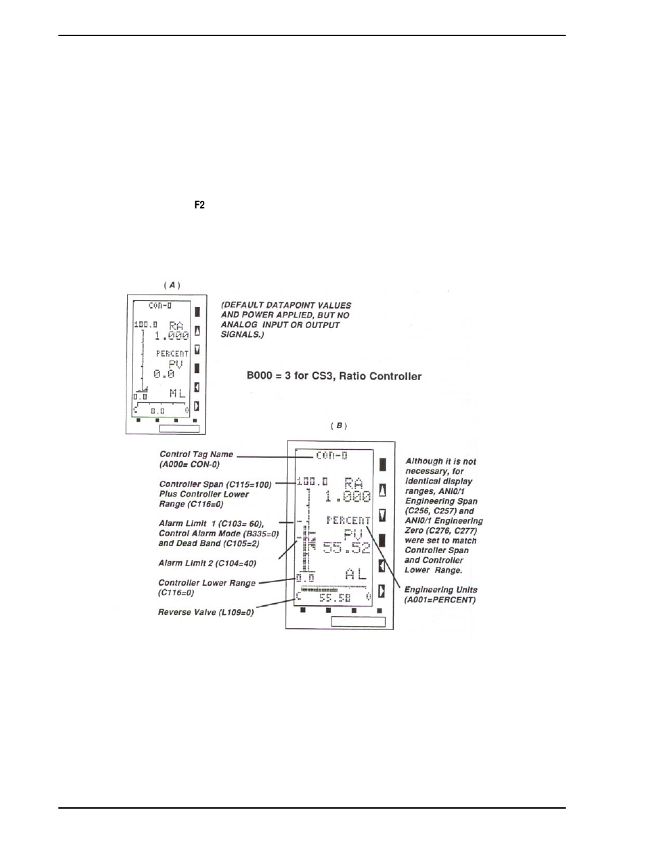 3 ratio controller parameter selections, Figure 7-4. cs3 datapoint selections | Micromod Micro-DCI: 53SL5100A Single Loop Controller User Manual | Page 88 / 152