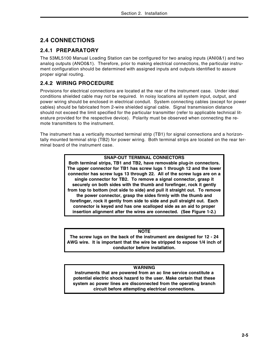 4 connections | Micromod Micro-DCI: 53ML5100A LOADING STATION User Manual | Page 20 / 55