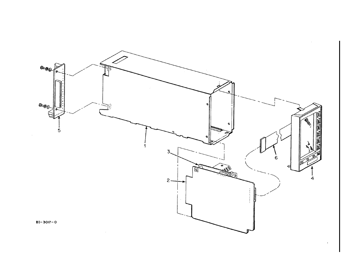 Figure 5-1. illustrated parts breakdown | Micromod Micro-DCI: 53IT5100A Indicator/Totalizer User Manual | Page 61 / 80