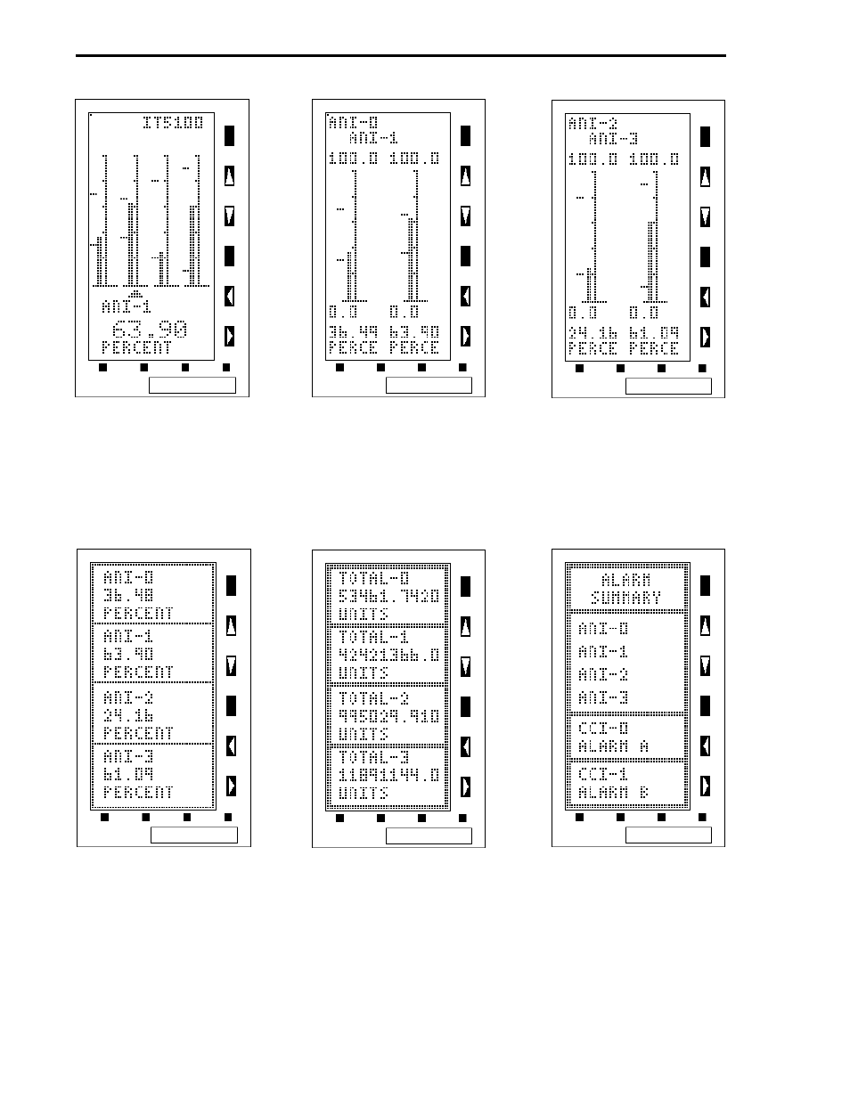 Figure 1-1. indicator/totalizer operator displays | Micromod Micro-DCI: 53IT5100A Indicator/Totalizer User Manual | Page 7 / 80