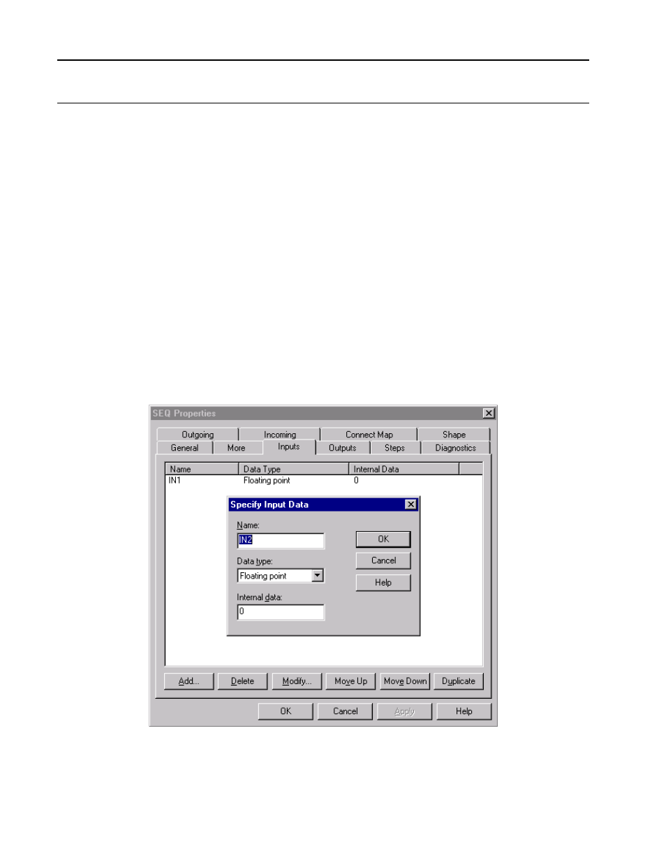 Input definitions | Micromod MOD: 1800P - MOD 30ML Identity Module (Version 2) Algorithms, Tables and Sequential Logic Functions User Manual | Page 128 / 160