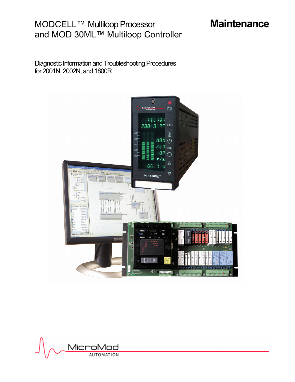 Micromod MOD: 30ML and Modcell Maintenance for 2001N, 2002N, and 1800R User Manual | 152 pages