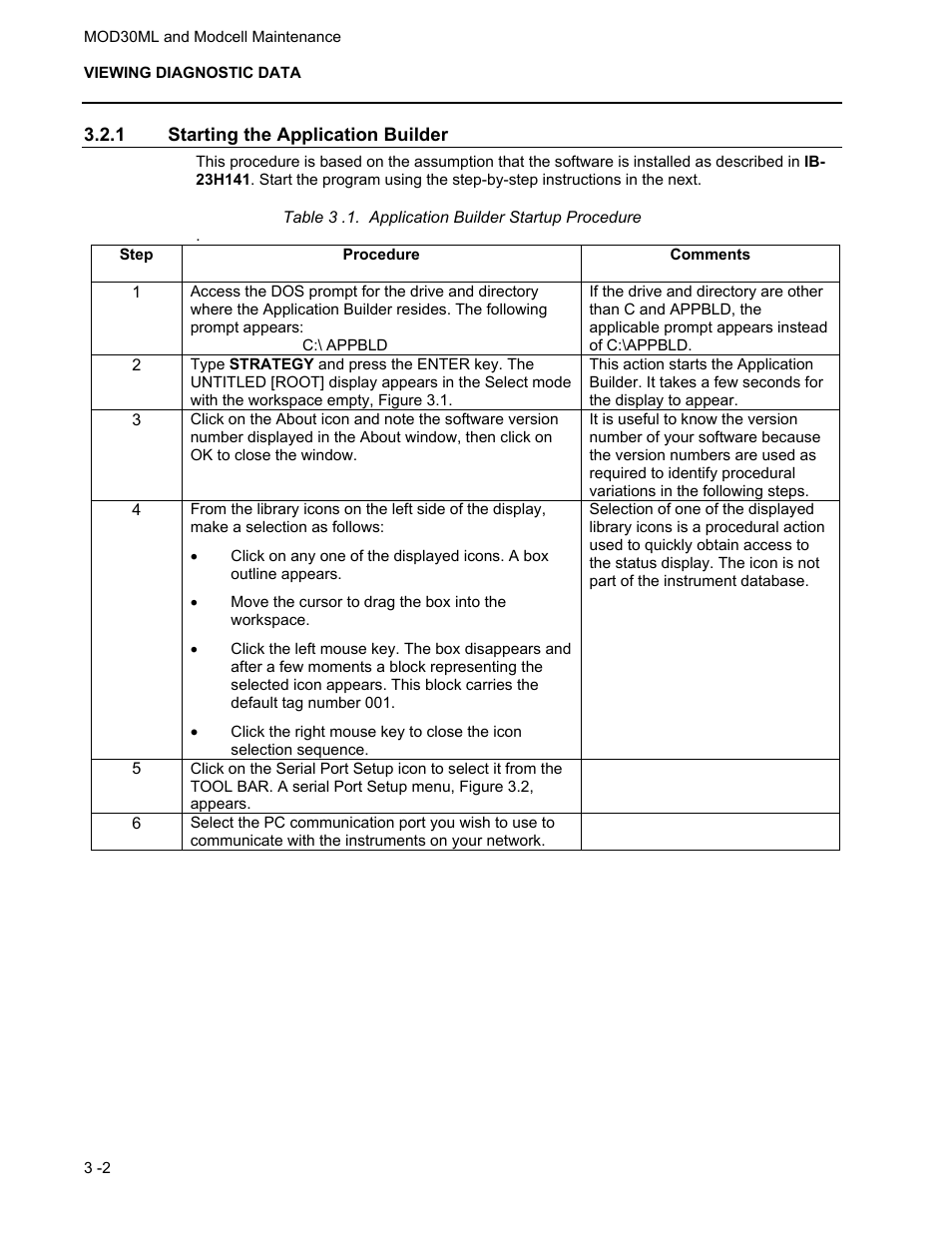 1 starting the application builder | Micromod MOD: 30ML and Modcell Maintenance for 2001N, 2002N, and 1800R User Manual | Page 18 / 152