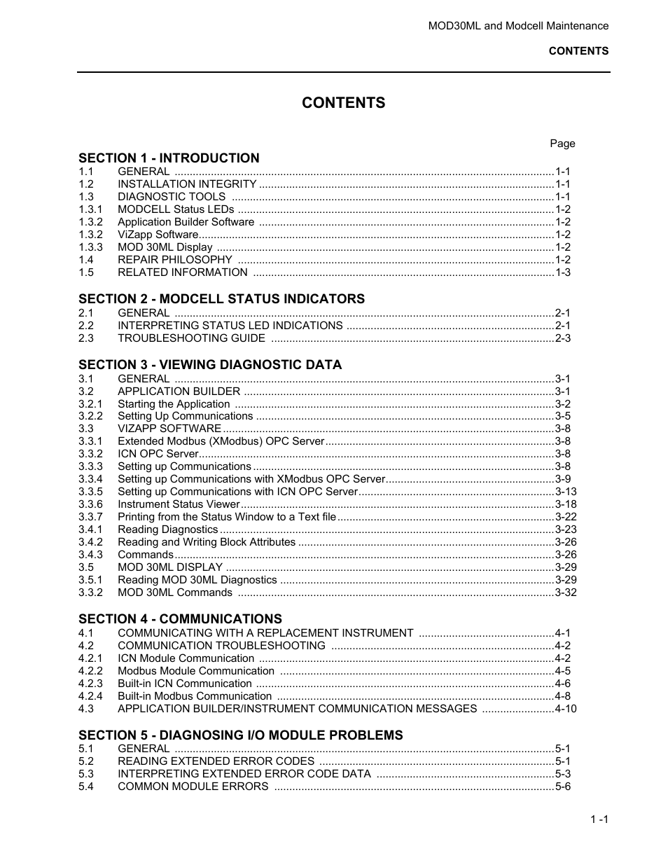 Micromod MOD: 30ML and Modcell Maintenance for 2001N, 2002N, and 1800R User Manual | Page 3 / 152