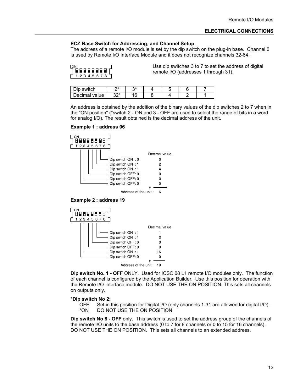 Micromod MOD: Remote I/O Modules for use with 2020N Remote I/O Interface Module User Manual | Page 17 / 42