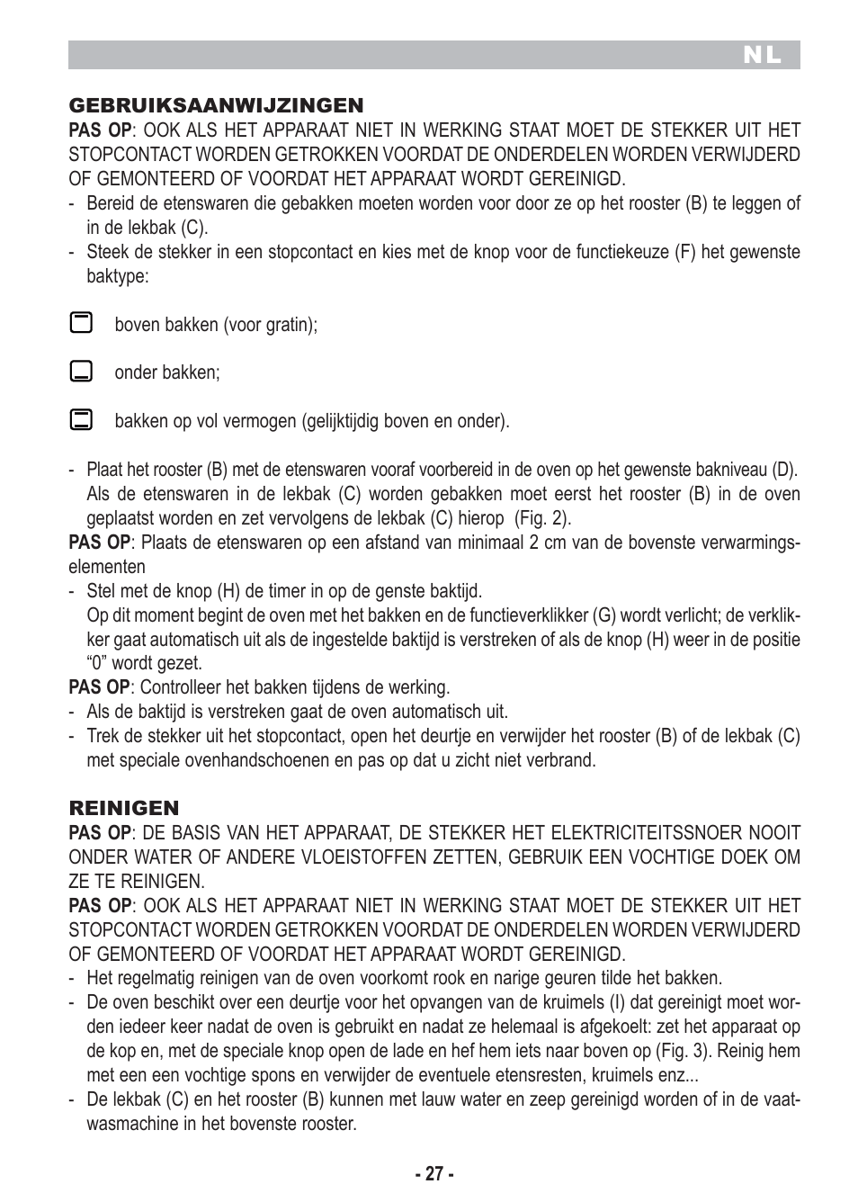 ARIETE Bon Cusine Petit User Manual | Page 29 / 44