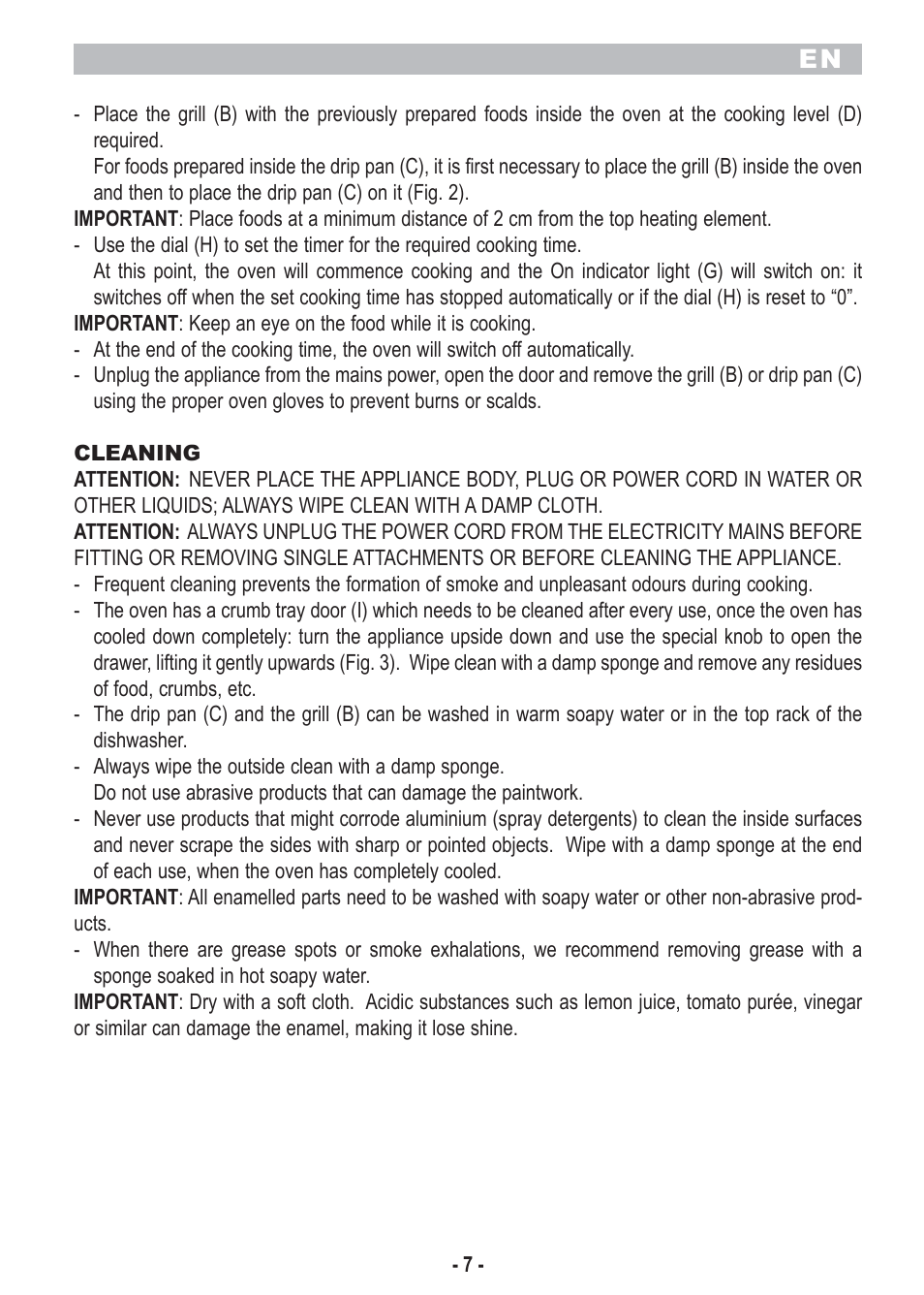 ARIETE Bon Cusine Petit User Manual | Page 9 / 44