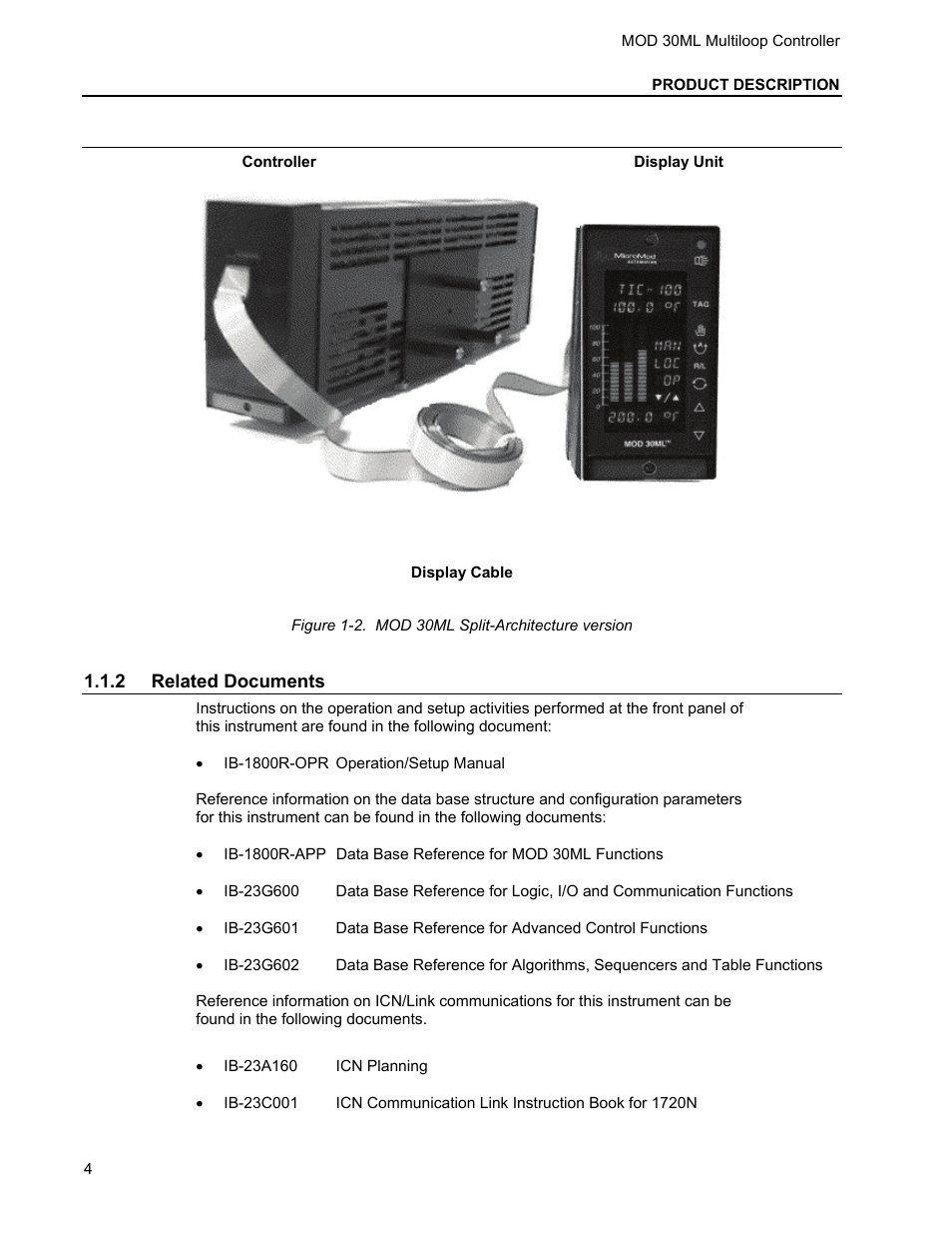 Display cable, 2 related documents | Micromod MOD: 30ML Installation User Manual | Page 10 / 106