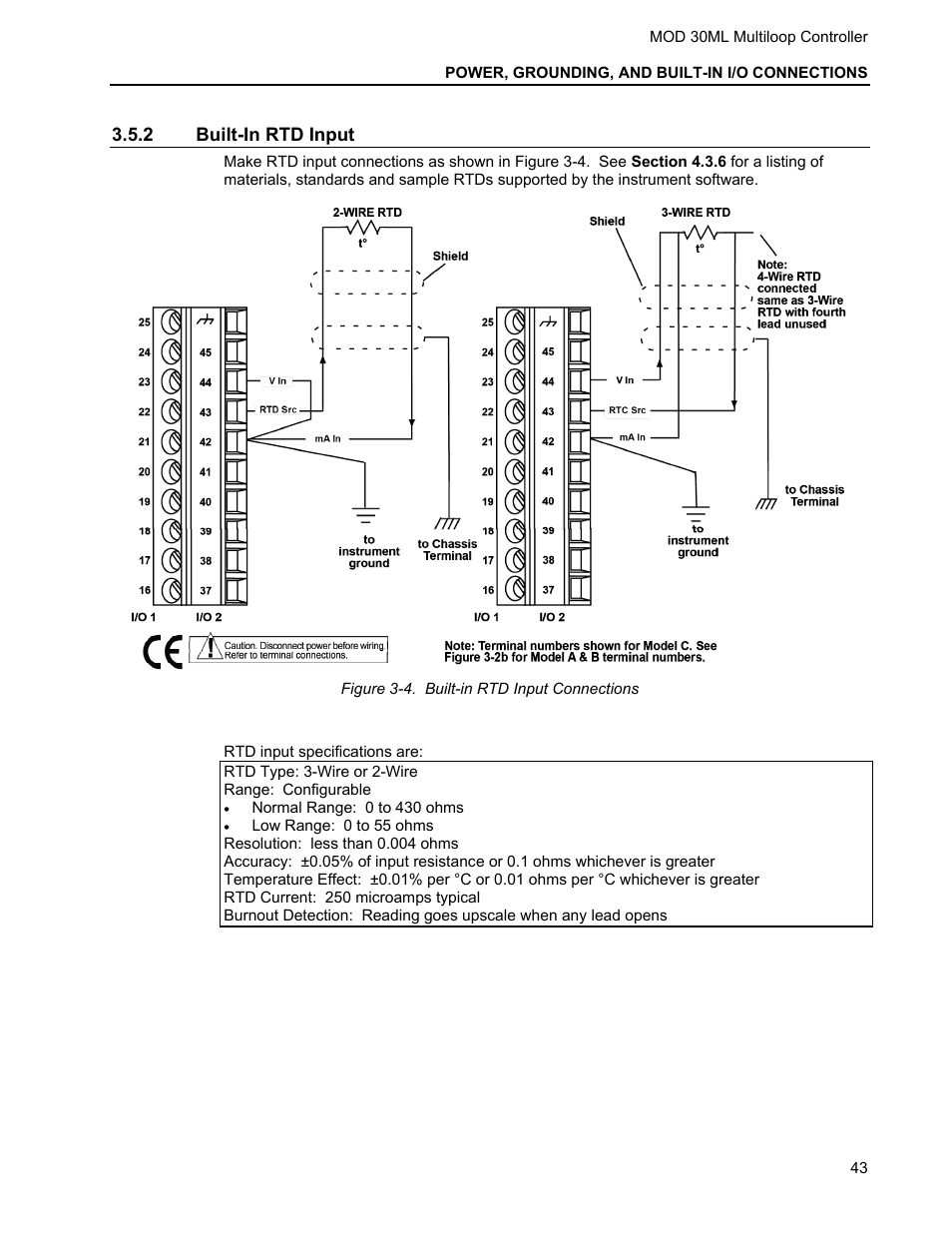 2 built-in rtd input | Micromod MOD: 30ML Installation User Manual | Page 49 / 106