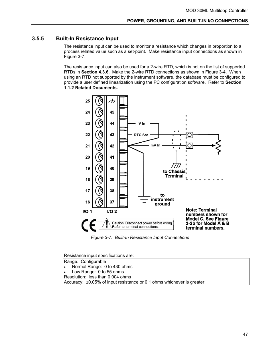 5 built-in resistance input | Micromod MOD: 30ML Installation User Manual | Page 53 / 106
