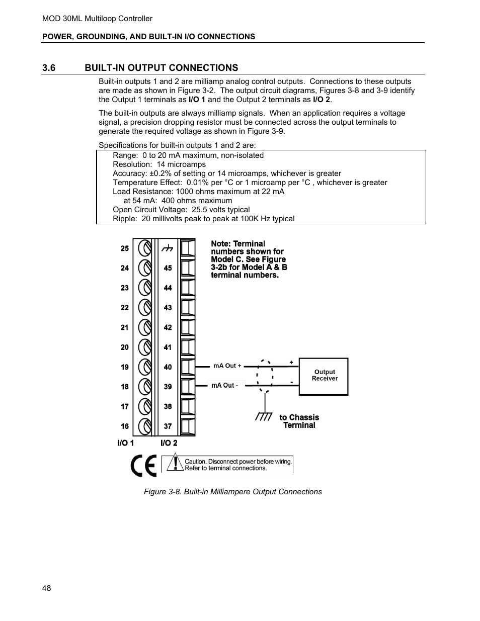 6 built-in output connections | Micromod MOD: 30ML Installation User Manual | Page 54 / 106
