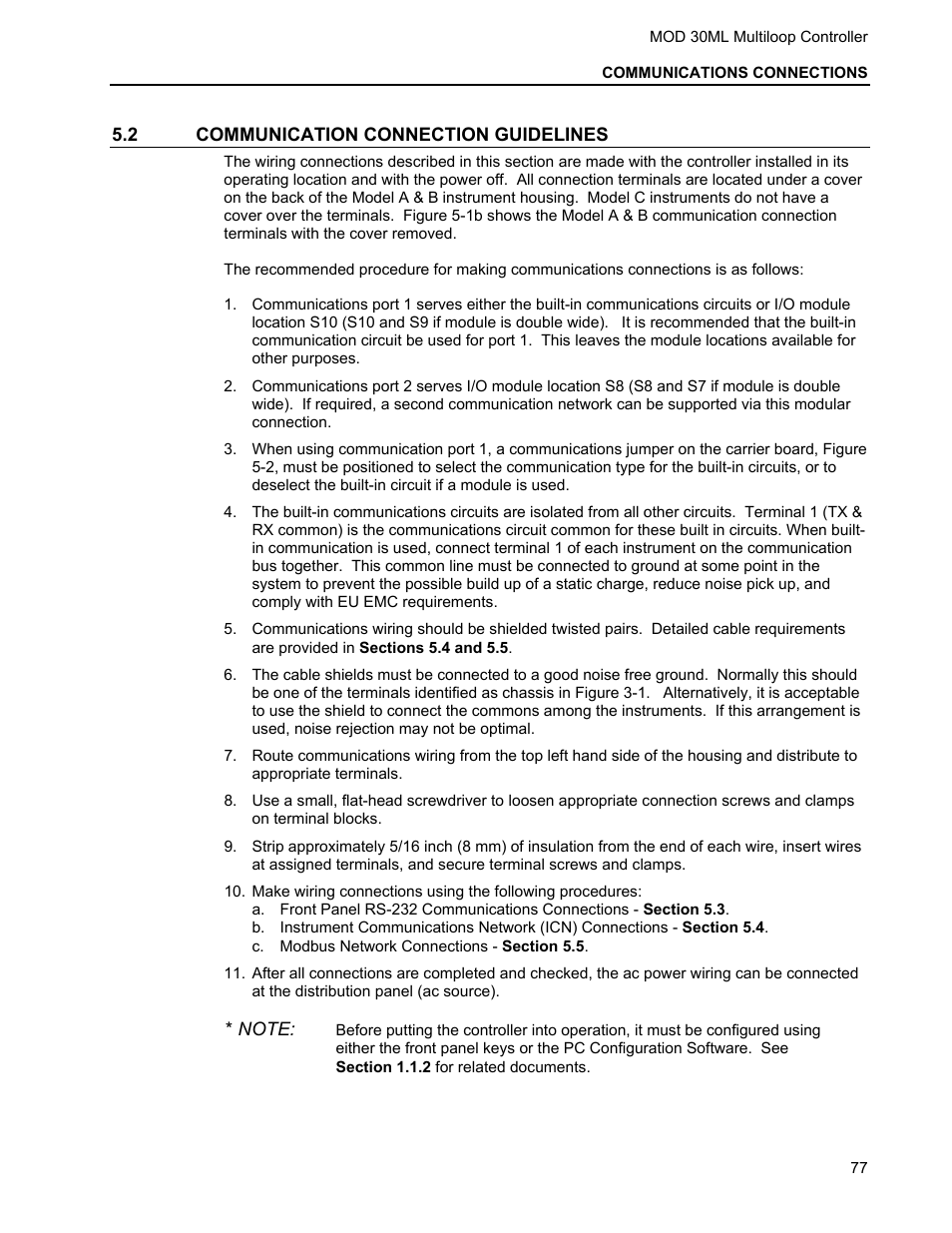 2 communication connection guidelines | Micromod MOD: 30ML Installation User Manual | Page 83 / 106