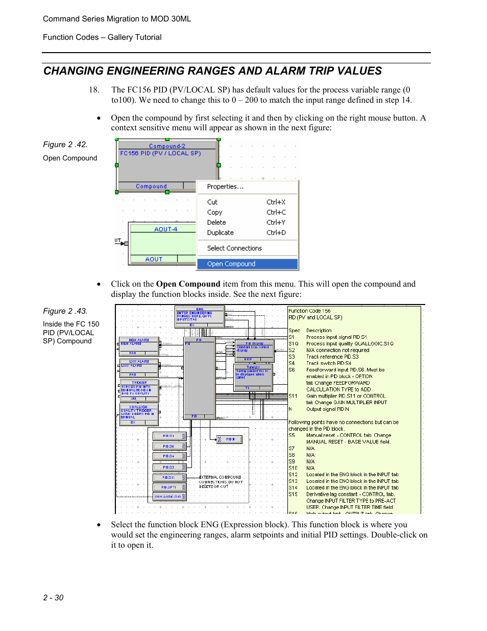 Changing engineering ranges and alarm trip values | Micromod RetroPAK: SLC Configuration Manual User Manual | Page 68 / 394